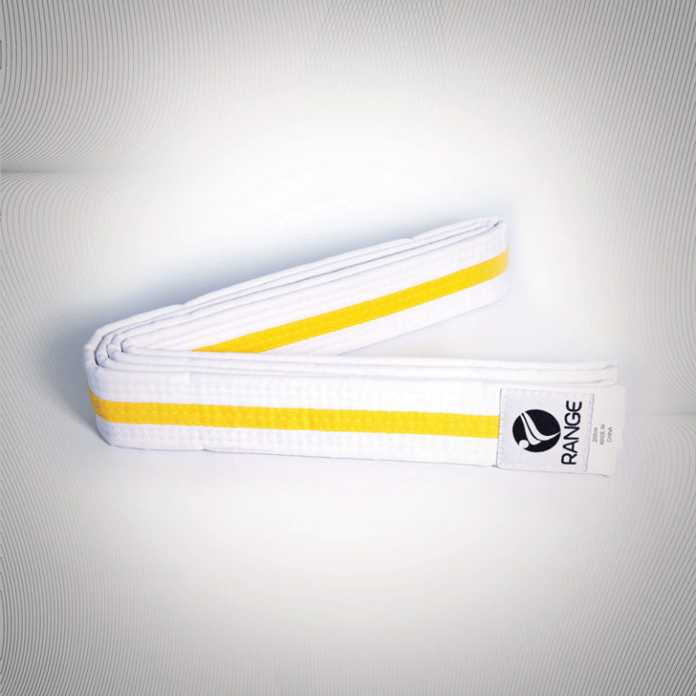 Range Martial Arts Yellow Tag (white belt yellow strip) Martial Arts