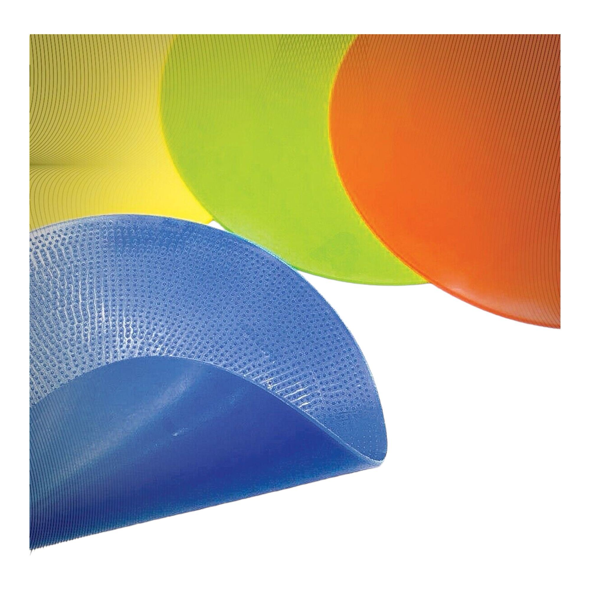 Rubber Circles For Gym ZIECE Poly Spot Markers - 9 Inch Non-Slip Floor Dots For Sports Training & Classroom Activities Agility Dots